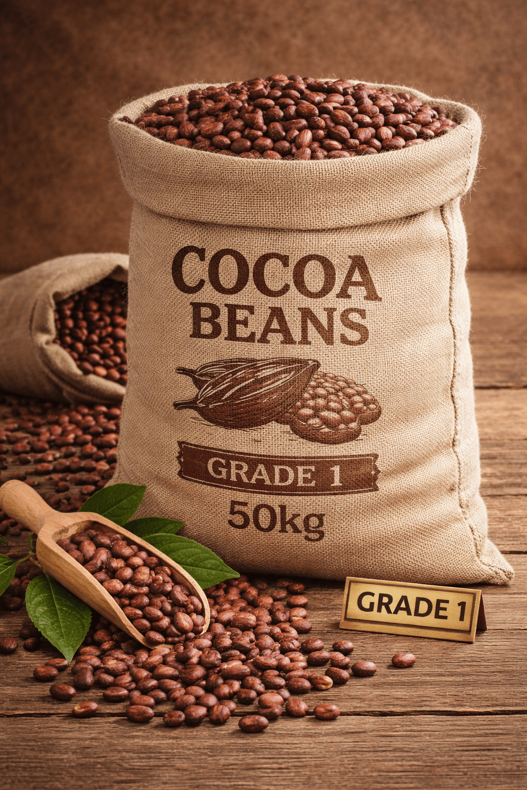 Cocoa Beans (50kg bag, Grade 1)