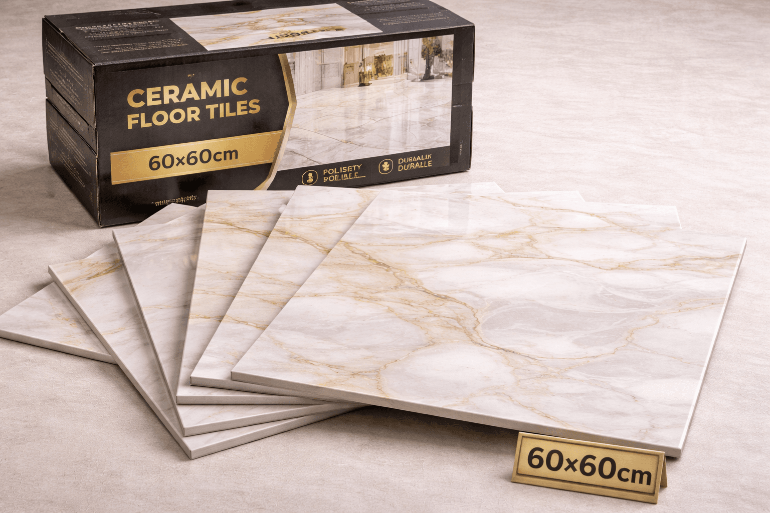 Ceramic Floor Tiles (60x60cm)